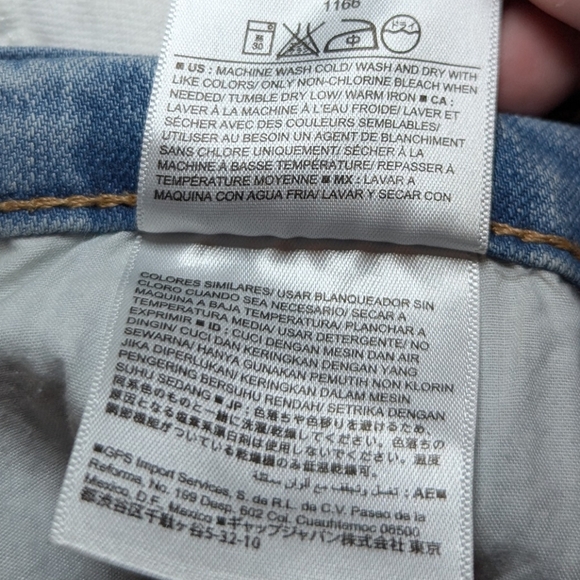 Old Navy High Rise Skinny Jeans Bleach Splatter Boyfriend Women's Size 18 - Picture 5 of 5